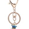 Keychain Pendant Rhinestones Dolphin Inlaid Chain with Shape Key Lobster Clasp Bag