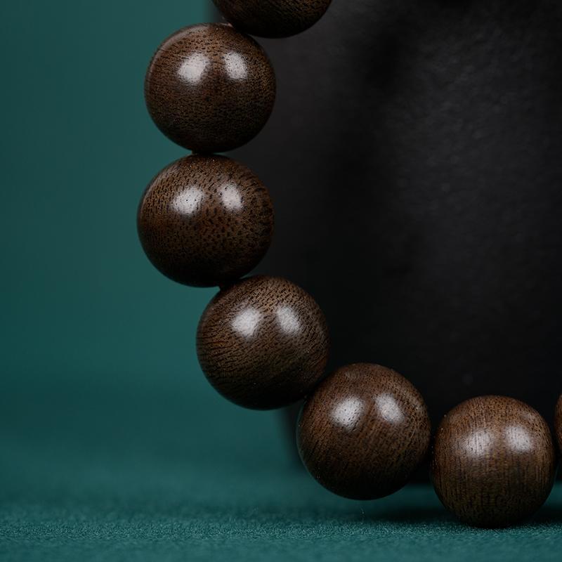 Brunei Soft Silk Agarwood Bracelet for Men and Women, Buddhist Prayer Beads, Antique Material, Pure Natural Wood Bracelet, Original Design