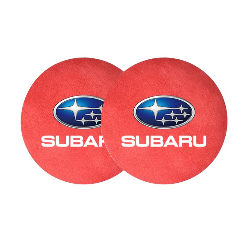 2Pcs Car Water Cup Bottle Holder Anti-slip Mat Pad Suede For Subaru BRZ Outback WRX Ascent Levorg Forester XV Crosstrek Impreza Y16