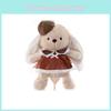 Plush Rabbit Toy For Kids Soft Animal Plush Pillow Gift With Dress And Hat Decoration