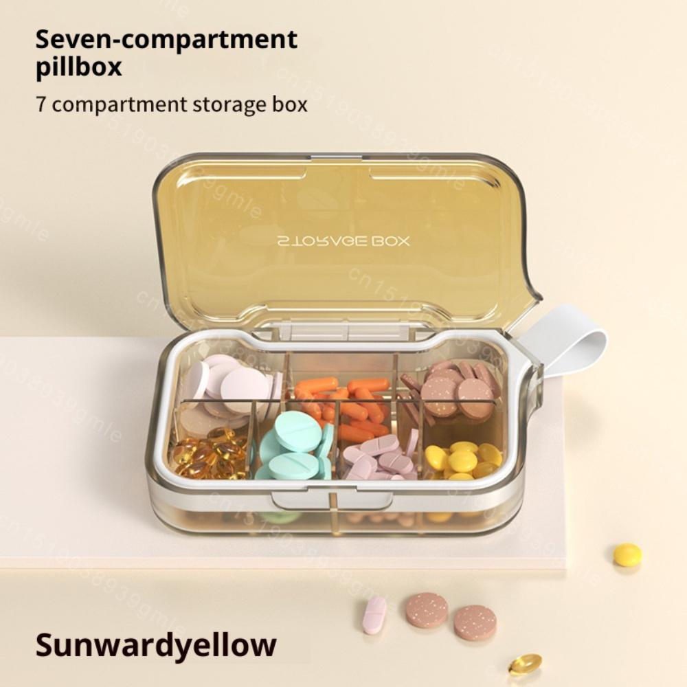Travel Waterproof Medicine Organizer Small Pill Box Pill Case Pill Organizer Purses Compact Travel Medicine Holder for Vitamins