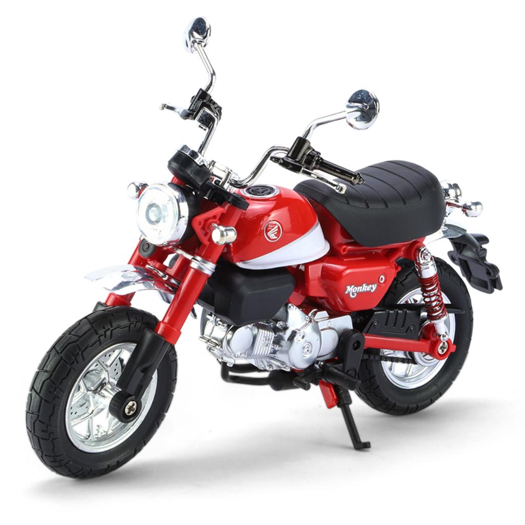 1/12 Honda Monkey 125 Alloy Sports Motorcycle Model Diecast Street Racing Motorcycle Model Simulation Sound Light Kids Toys Gift
