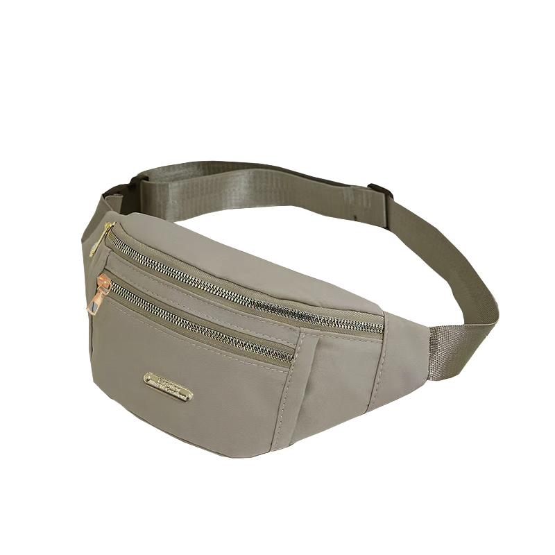 Daily Wear Simple Solid Tone Waist Sling Bag Unisex Fanny Pack, Practical Layout for Outdoor Leisure and Short Trips