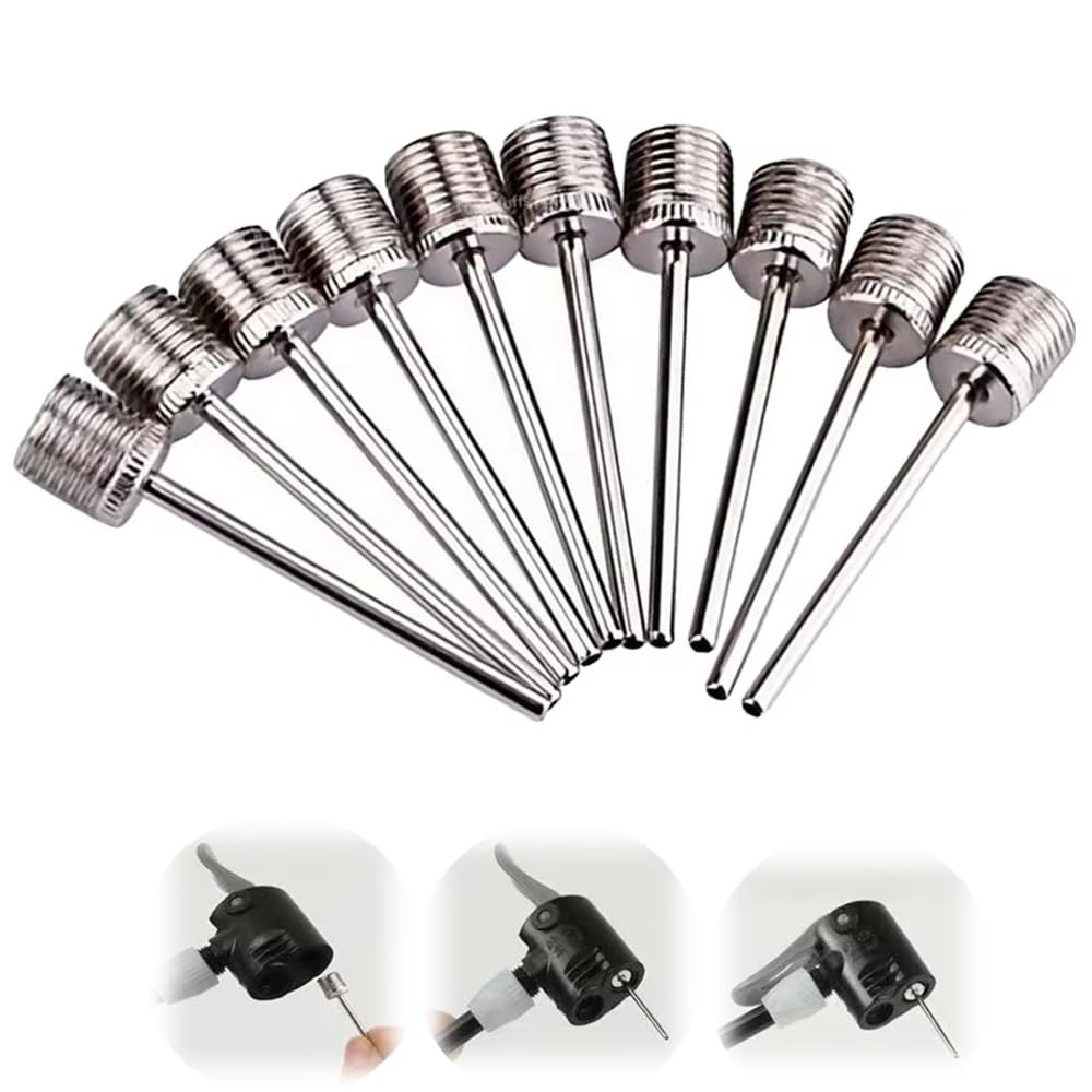 WIOOYIUU Stainless Steel Inflation Needles Set of 10 Ball Inflation