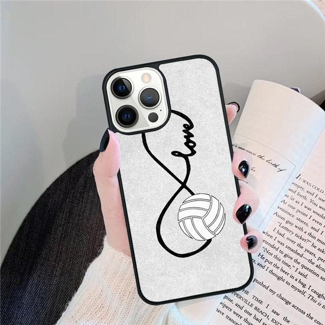 

Sport Fans Volleyball Phone Case Cover For iPhone 17 Air 15 16 14 13 12 Pro Max 11 Pro Max Plus Coque Shell iPhone 16pro max