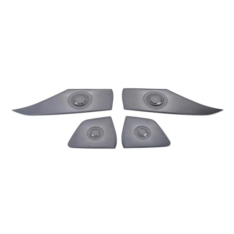 For Hyundai Elantra CN7    Stainless Steel Car Interior 4 Door Audio Speaker Decor Cover Loudspeaker Trim Sticker
