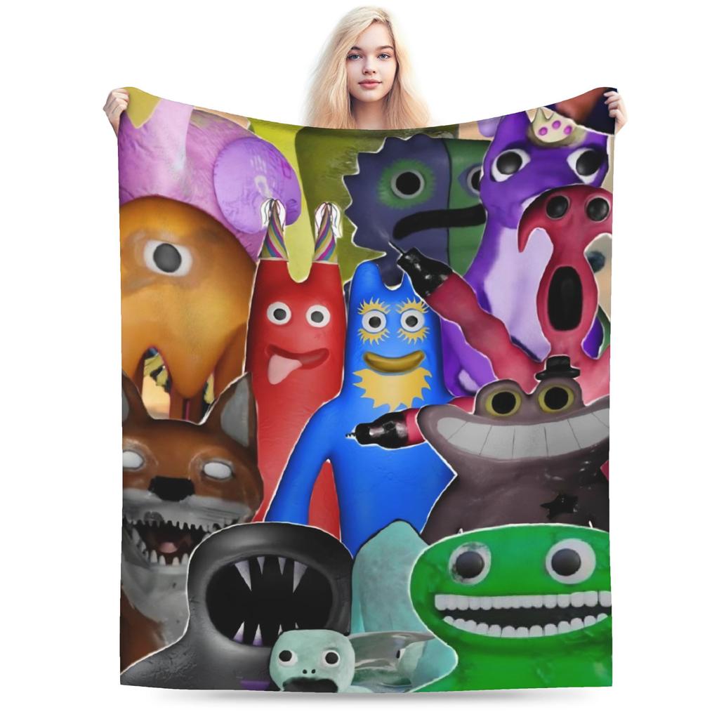 Bittergiggle Garten Of Banban Blanket Gaming Flannel Throw Blanket Summer Air Conditioning Printed Soft Warm Bedspreads