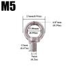 M4 M5 M6 M8 Eyebolt Rings Stainless Steel Lifting Eye Hoist Rings Hooking Nut Screw Easy Installation Marine Rigging Accessories