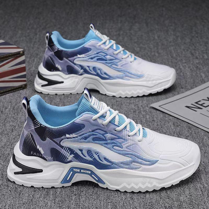 Baskets Homme Respirantes Tendance 2025 Automne Nouveauté Augmentation de la Hauteur Mode Plateforme Chaussures Décontractées Lacées Antidérapantes Chaussures de Running Outdoor