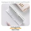 DIY Scrafts Loose-leaf Punch Paper Cutter DIY Hole Punch Portable 8-hole Paper Punch  School