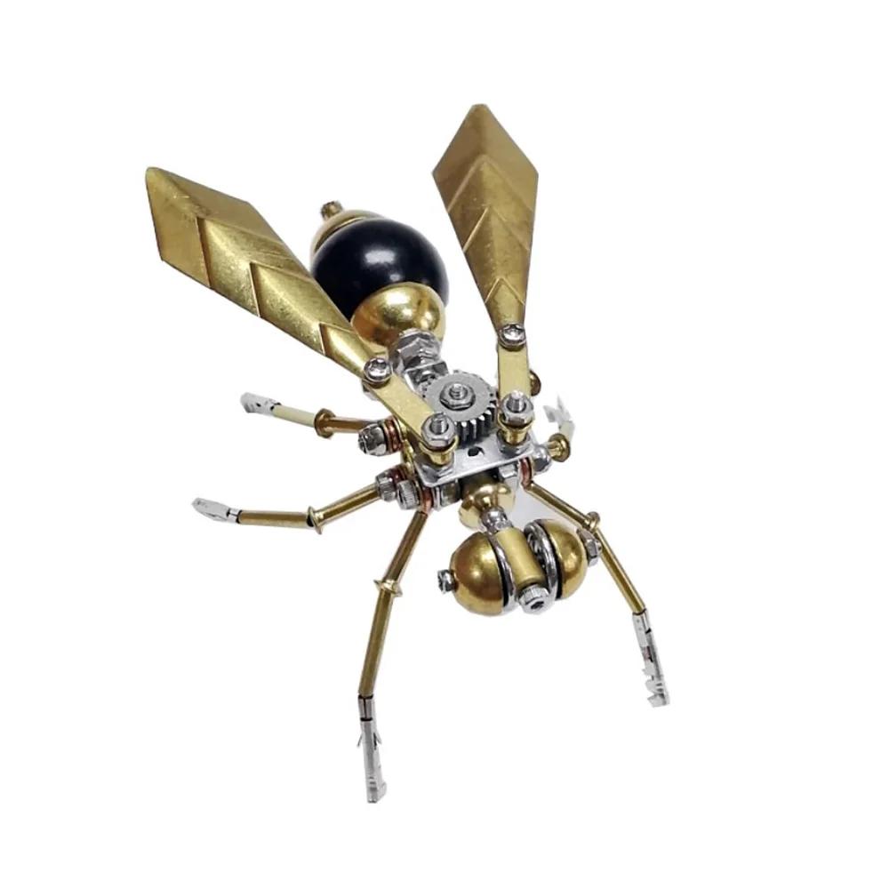 3D hmyz mosazná vážka puzzle Steampunk mravenec kovový model puzzle DIY řemeslná sada Skvělé dárky pro dospělé Personalizovaná ozdoba