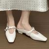 Fashion Women Heeled Slippers Designer Mules Shoes Fashion Woman's Slingback Sandals 2025 Summer Casual Dress Cozy Zapatillas De Mujer