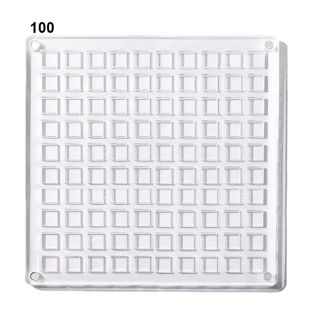 36/64/100 de grile cutie de afișare din acrilic scoici, cutie magnetică de scoici de mare clare, organizatoare pentru bibelouri, mini cutie de depozitare pentru scoici de mare