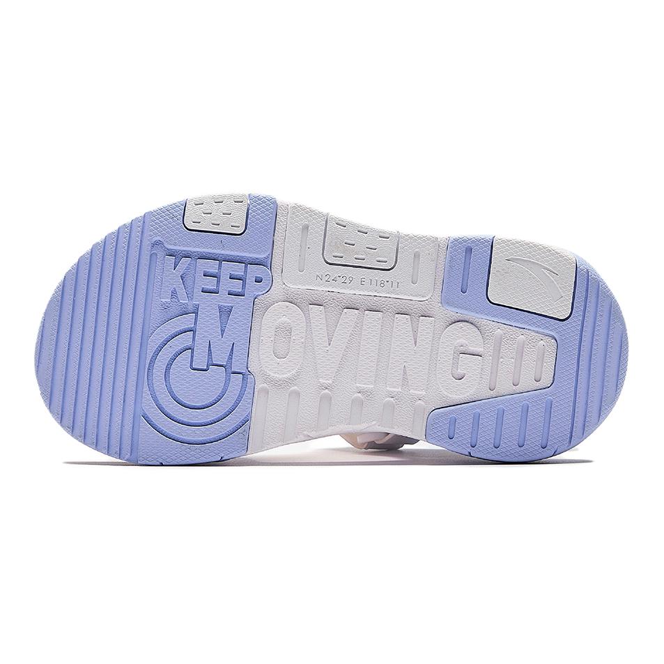 Anta Kids Comfortable Simple Versatile Non-Slip Wear-Resistant Breathable Sandals Kids sandals White Blue 322429971-2
