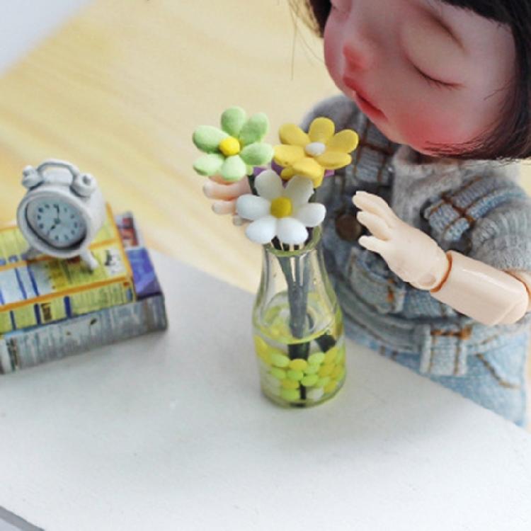 Glass Flower Vase Lovely Room Decoration Mini Flower Bottle Car Mirror Ornament