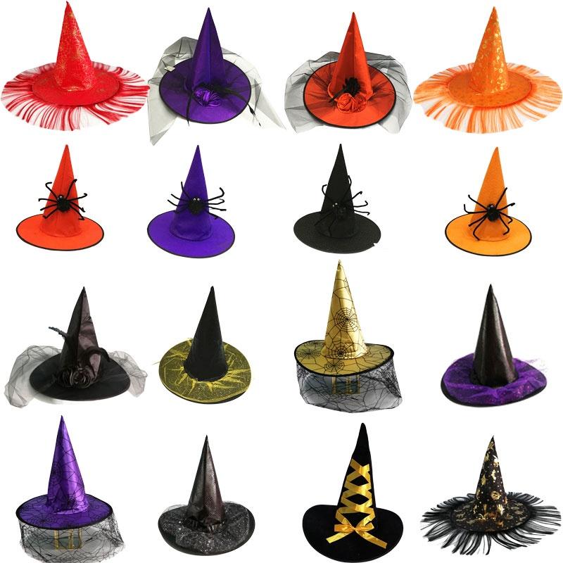 Rose Witch Hat In Red Black And Purple Perfect For Halloween Party And Costume