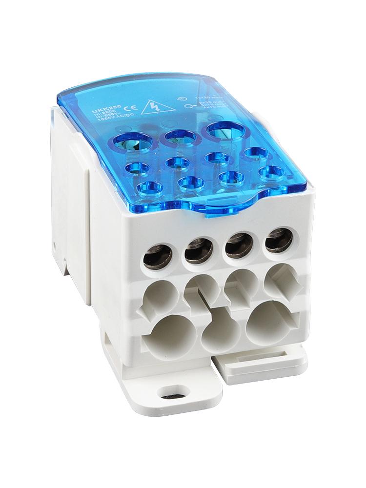 UKK DIN Rail Terminal Block 80A/125A/250A Multi-Output Splitter
