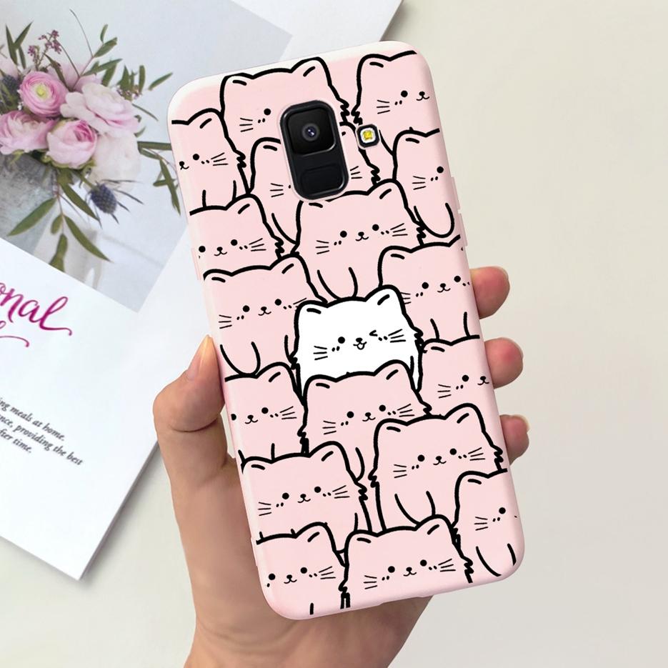 For Samsung Galaxy A6 2018 Case SM-A600F Cute Fashion Painted Cover Soft TPU Phone Case For Samsung A6 Plus A6+ 2018 A605F Shell