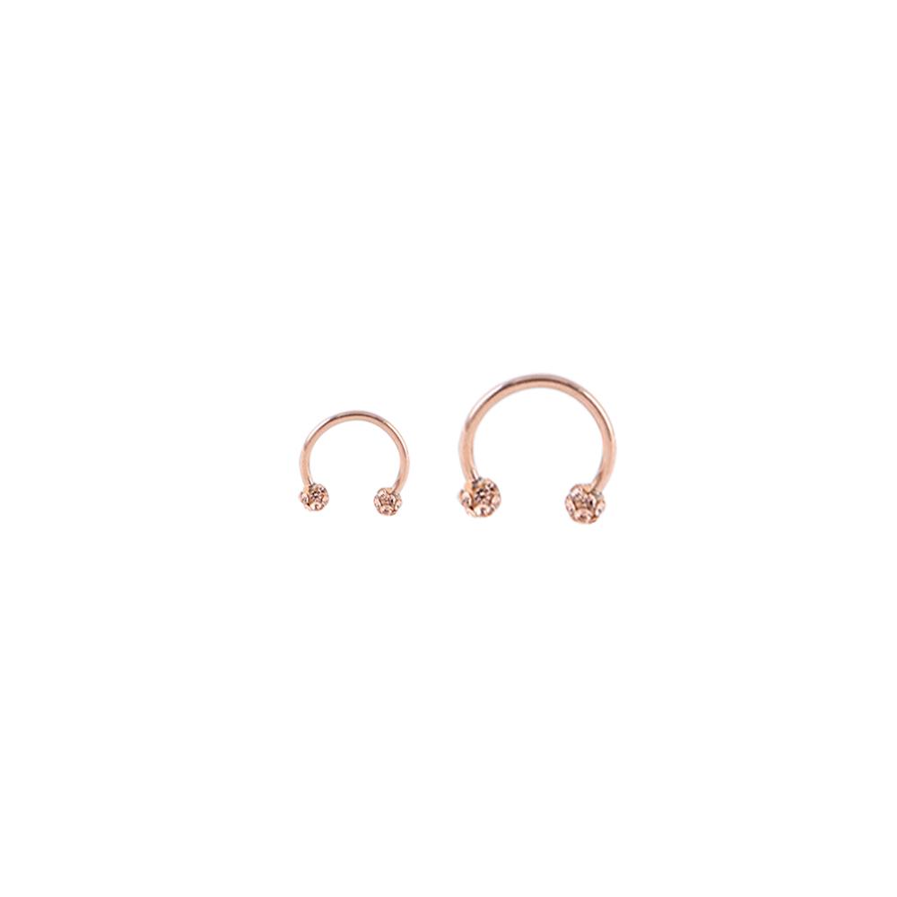 Party Earrings Gifts Women U Shape Stainless Steel Body Jewelry Piercing Nose Ring Septum Rings