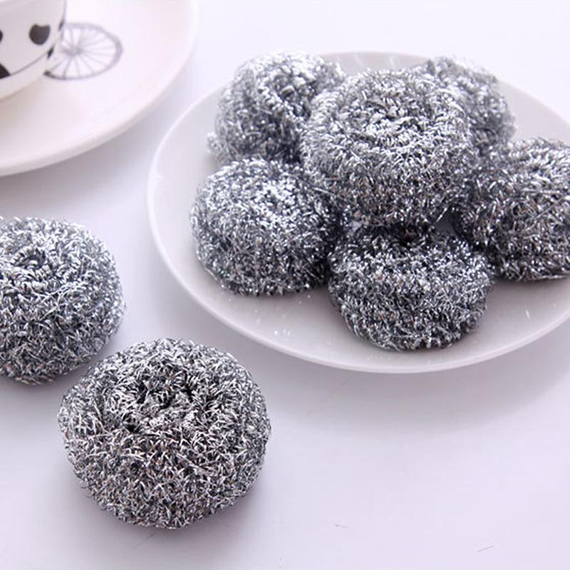 5/10/20Pcs Stainless Steel Cleaning Ball Brushes Household Cleaning Tool Cleaning Balls Kitchen Utensils High Quality Tools