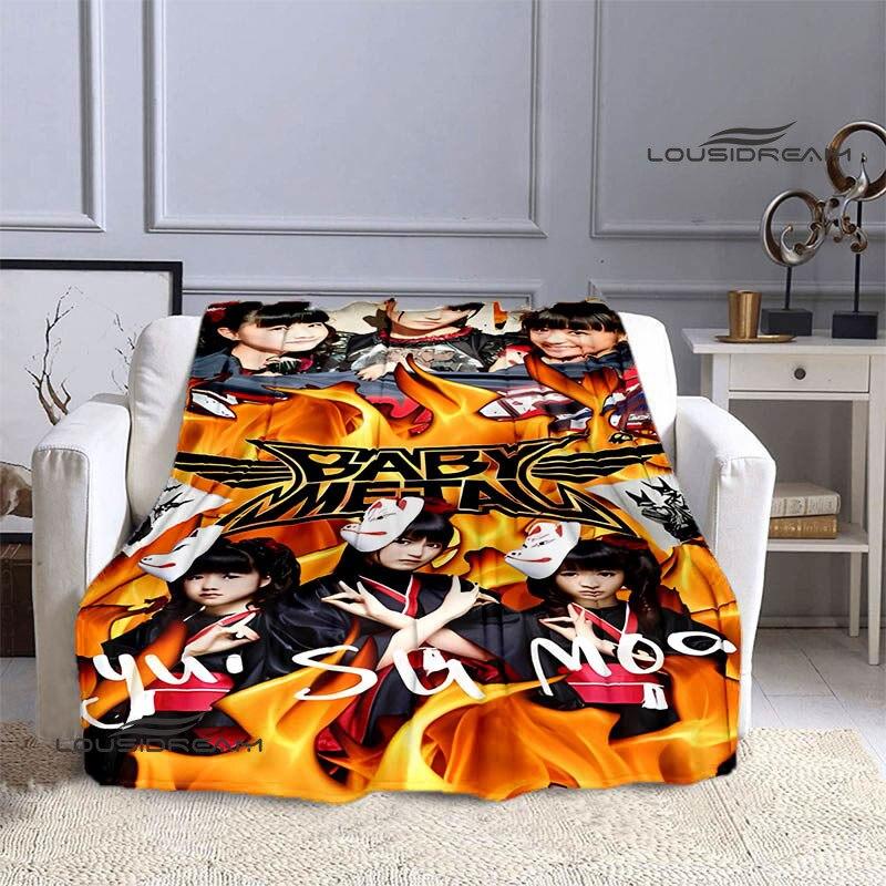 Babymetal kombinovaná deka dětská hřejivá krásná deka flanel měkká a pohodlná domácí cestovní deka dárek k narozeninám