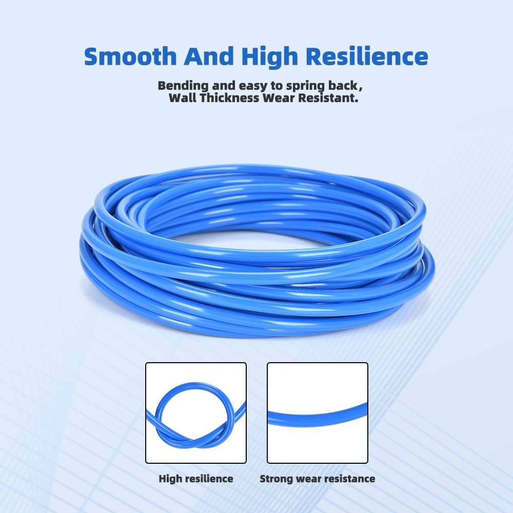 pneumatic suspension 12 Meter Blue Pneumatic PU Air Hose Pipe Tube Kit Industrial Air Line or Fluid Transfer for Construction Machinery Industries air
