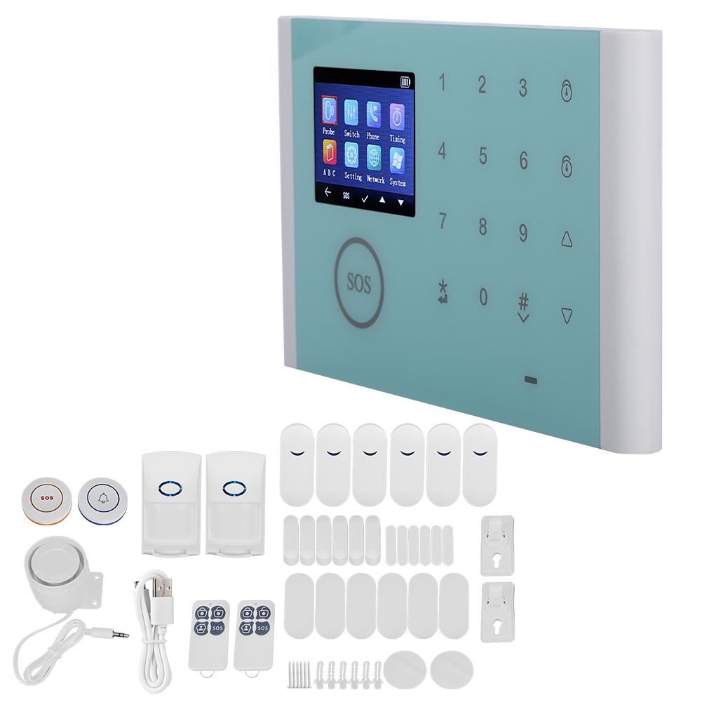WifiGSmGPRS Type Intelligent Home Security System Burglar Alarm DIY Wireless Kit for House Office