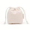 Colorful Blank Cloth Drawstring Canvas Gift Bag with Pockets Mini Cosmetic Coin Storage Canvas Bag