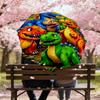 1PC Dinosaur Forest Umbrella-8-Rib Reinforced Portable Folding Travel Suitable for All Seasons Outdoor Daily Use  -J0415