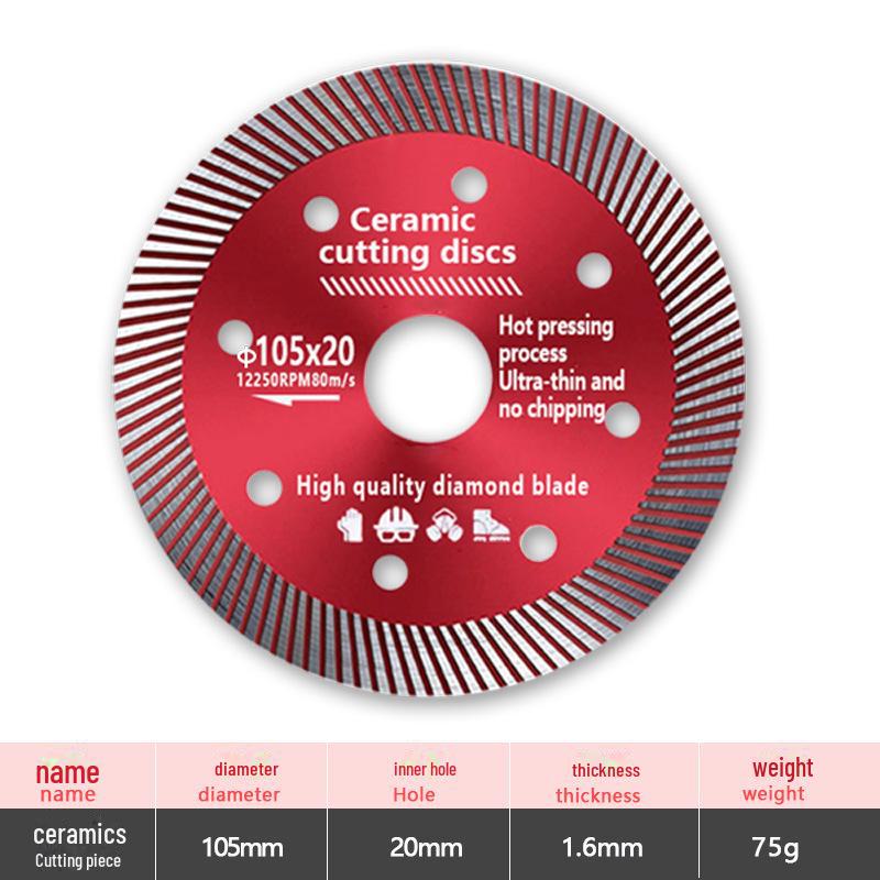 Diamond Tile Cutting Blade for Angle Grinders - Ceramic & Marble Chamfering Slice