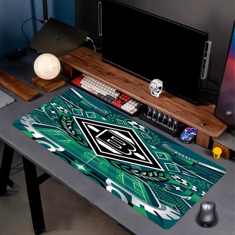 Borussia Mönchengladbach Print Mauspads, Anti-Rutsch Schreibtisch-Tastaturmatte, für PC Laptop Gaming Arbeiten Tägliche Nutzung, Cooles Festival Überraschungsgeschenk