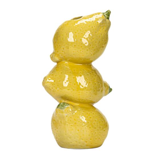 Watermelon Vase Orange Lemon Ceramic Flower Vase Stacked Fruits Design Tall Vase for Home Farmhouse Decoration Wedding Centerpieces