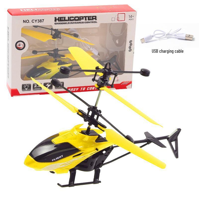 Induction Gesture-Controlled Hovering Helicopter Toy for Kids - Drop-Resistant