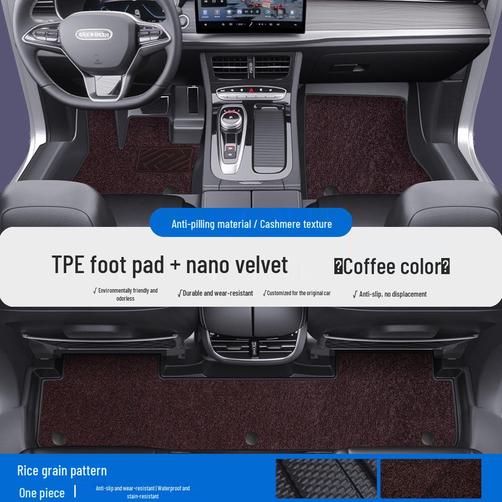Skyworth EV6 ET5 TPE Waterproof Car Mats with Door Sill Coverage