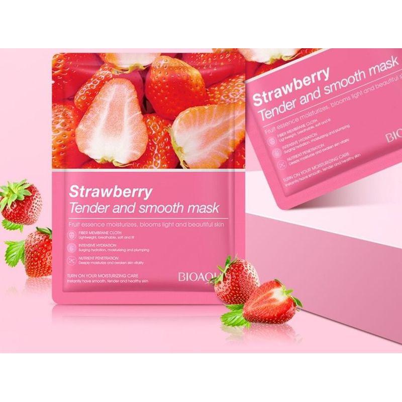 BIOAQUA - Strawberry Tender Smooth Facial Mask