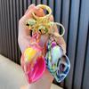 Color-Plated Extra-Large Conch Keychain, Electroplated Colorful Conch Key Chain, Schoolbag Pendant, Acrylic Gift.