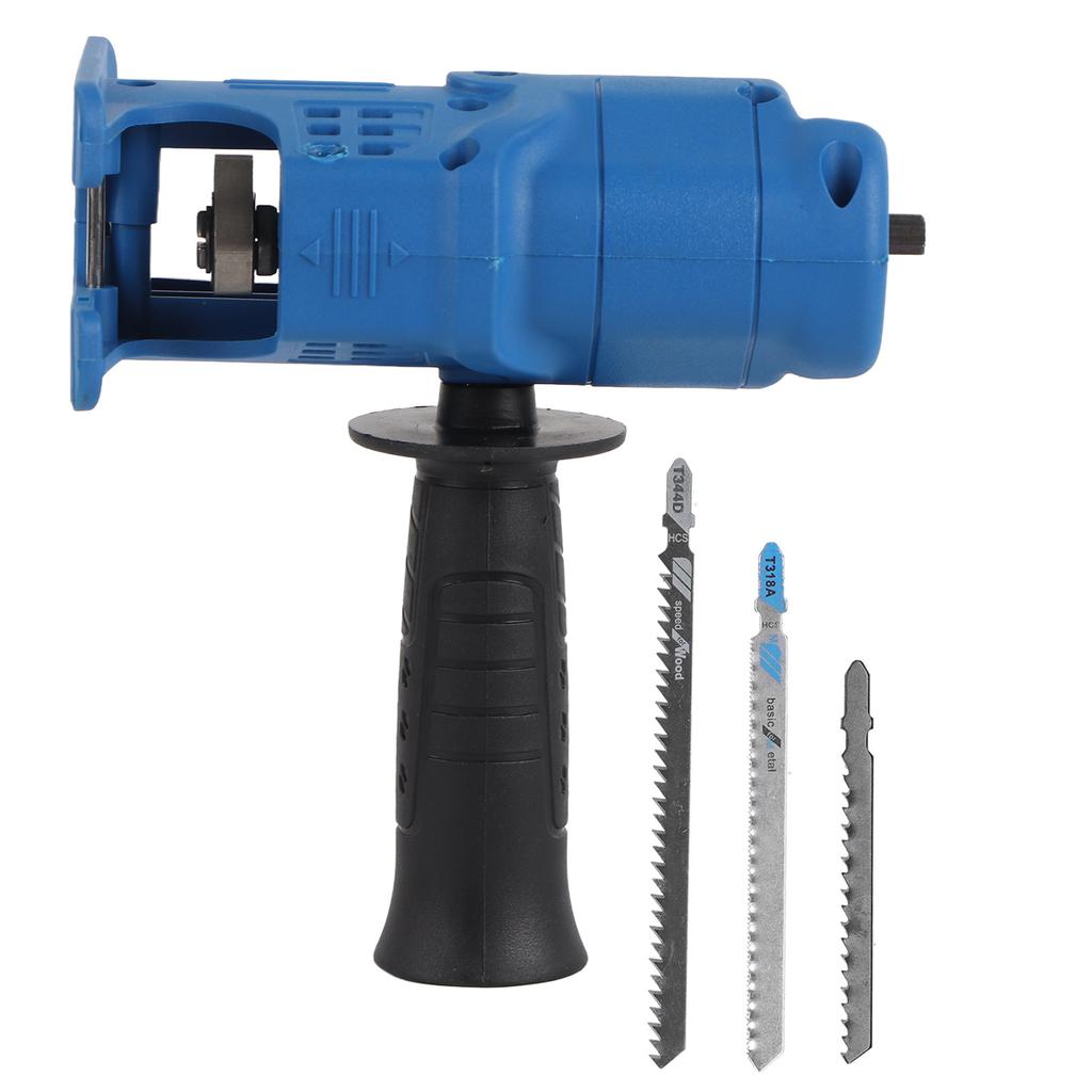 Household Reciprocating Saw Electric Drill Modified to Jig Saw Portable Tool for Woodworking