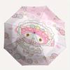 Pink Flowers My Melody Automatic 3-Fold Umbrella Design, Cute Cartoon Pattern, Portable Outdoor Umbrella, Perfect, Holiday Gift for Disney fans.Y077