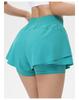 Women's Quick-Dry High-Waist Running Shorts and Yoga Pants Combo