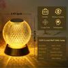 Creative Acrylic Spherical Table Lamp Bedroom Bedside Dimmable Night Desk Rechargeable for Bedroom Bar Restaurant Coffee Shop