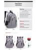 USB Rechargeable Large Capacity Backpack for Students, Boys & Girls, Double Shoulder & Business Laptop Use