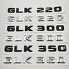 3D ABS  Letters Logo GLK220 GLK300 GLK350 Badge Rear Trunk Sticker For Mercedes Benz GLK220 GLK300 GLK350 X204 Accessories