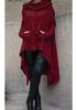 2018 Autumn/Winter European American Solid Color Long Hooded Sweatshirt