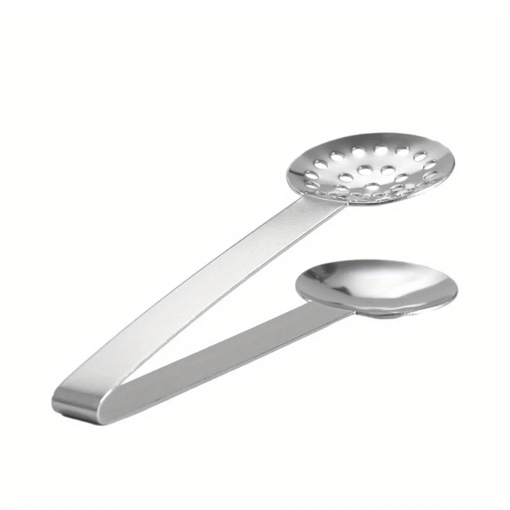 1 st Tekoppshållare med klämma Tekoppshållare Silklämma Sked Tekoppsverktyg Extraktion Hemköksredskap