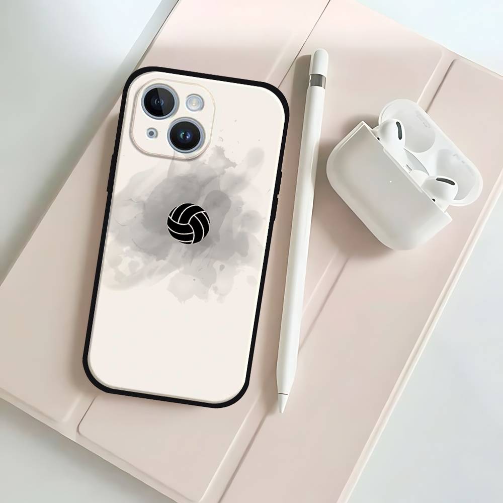 P-Pintadas De Voleibols Black Phone Case That Fits For IPhone 17,16,15,11,13,14 Pro Max,Plus,X,Xr,Xs Max,13Mini