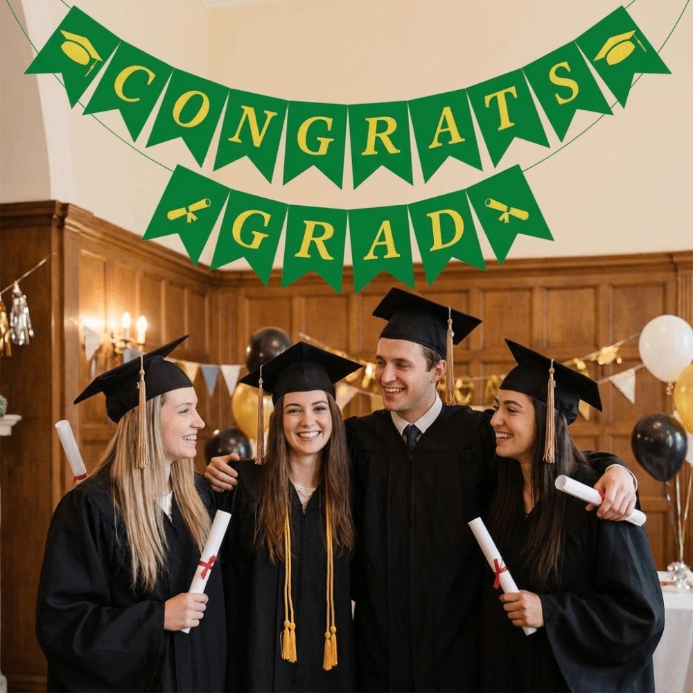 Creative Graduation Banner Garland Celebration Paper Pull Flag  School Celebrations