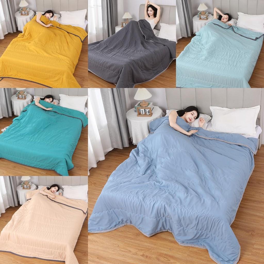 Couette d'été en coton lavable à l'eau avec teinture active pour chambre à coucher et dortoir