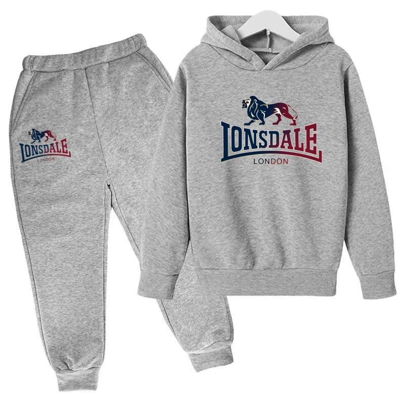 New Children's Sports Clothing Sets-Boys' Girls' Hooded Sweatshirts Pants (3-13 Years Old) Top+Bottoms Children's Brand Clothing