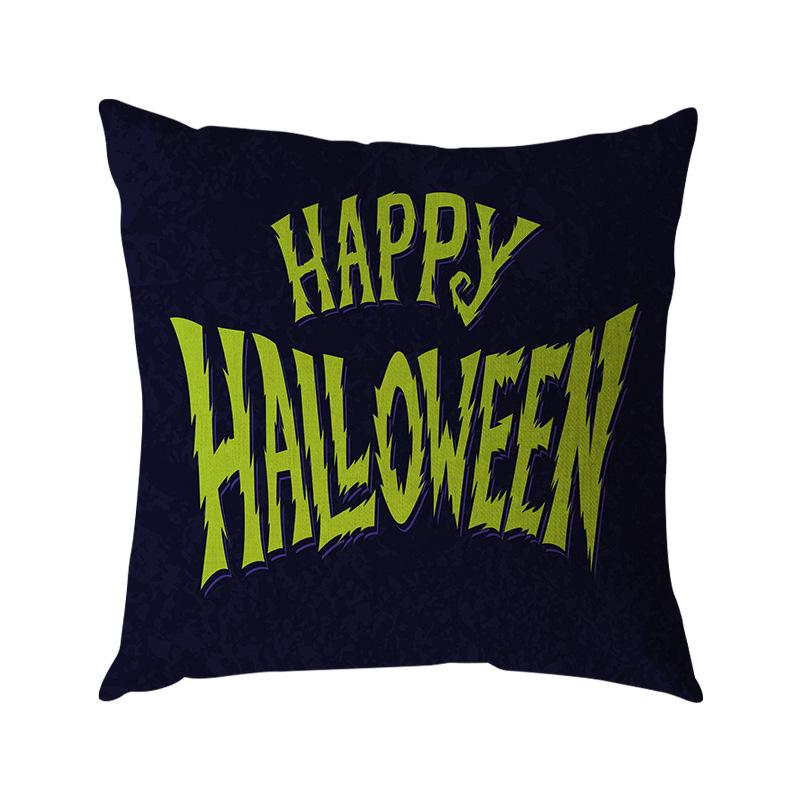 

Halloween Linen Pillow Cover Digital Printing Halloween Festival Ornament Sofa Pillow Premium Durable Quality Useful 45 * 45 without core