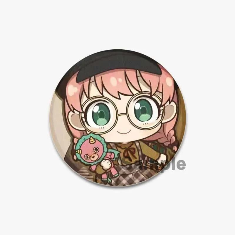 32/44/58mm SPY × FAMILY Badge Cute Anime Anya Forger/Damian Lapel Pins 58mm Round Brooch for Backpack Clothes Accessories Fan Jewelry Gift
